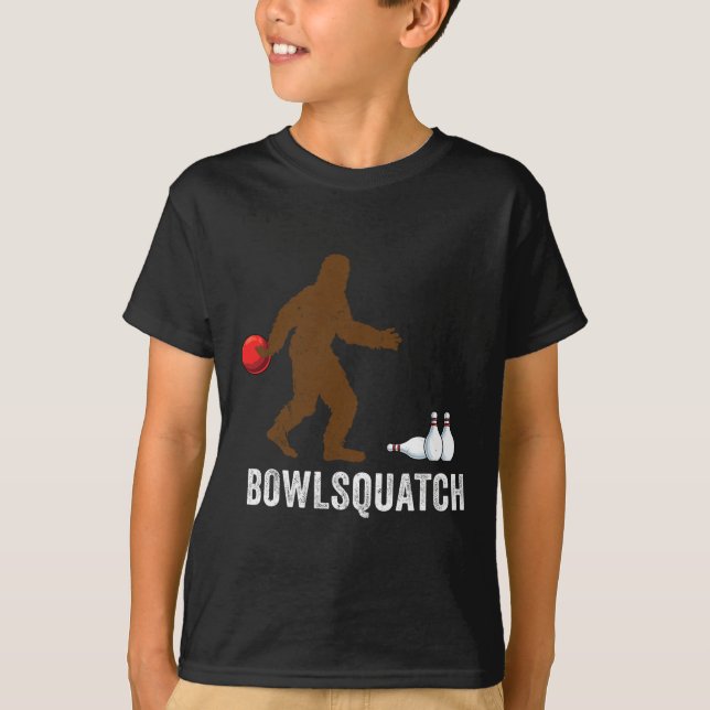 Bigfoot Bowling Gift Sasquatch Gifts Bowler Byll P T-Shirt (Front)