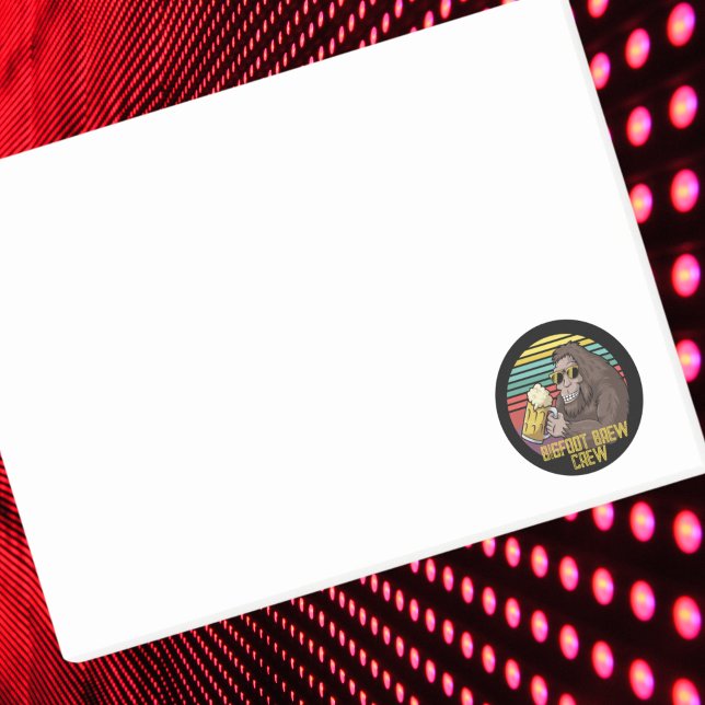 Bigfoot Brew Crew Post-It Notes (Creator Uploaded)