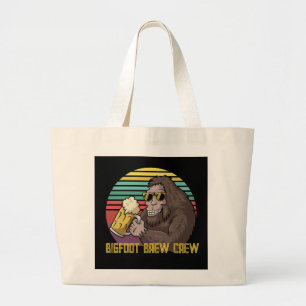 Bigfoot Brew Crew Shopping Large Tote Bag