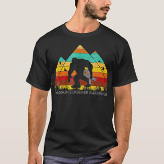 Bigfoot bring PARKINSONS DISEASE ribbon funny T-Shirt