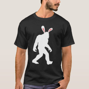 Bigfoot Bunny Ear Easter Day Boys Girls Kids Sasqu T-Shirt