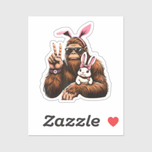 Bigfoot Bunny Funny Easter Day Sasquatch