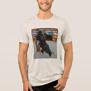 Bigfoot Buying Shoes Tri-Blend Shirt