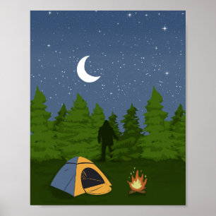 BigFoot Camping Poster