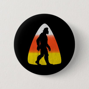Bigfoot Candy Corn Fall Holiday Halloween And Than 6 Cm Round Badge
