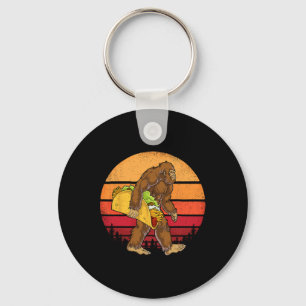 Bigfoot Carrying Taco Funny Cinco De Mayo Boys Men Key Ring