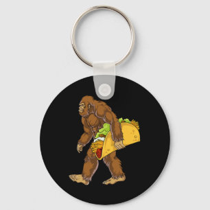 Bigfoot Carrying Taco Funny Cinco De Mayo Boys Men Key Ring