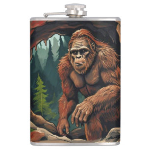 Bigfoot Cave Hip Flask
