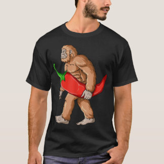 Bigfoot Chilli Pepper Sasquatch Mexican Jalapeno  T-Shirt