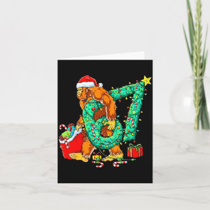 Bigfoot Christmas 67 Funny Meme Six Seven Xmas Boy Card