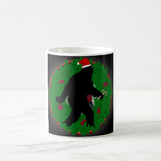 Bigfoot Christmas coffee mug
