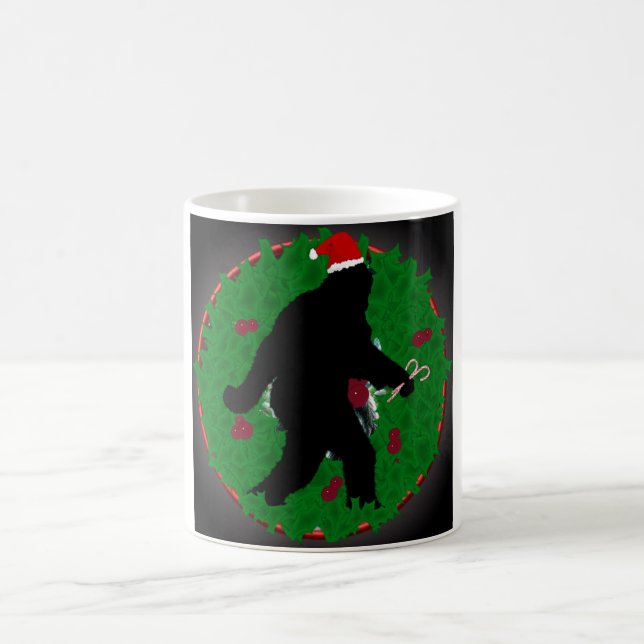 Bigfoot Christmas coffee mug (Center)