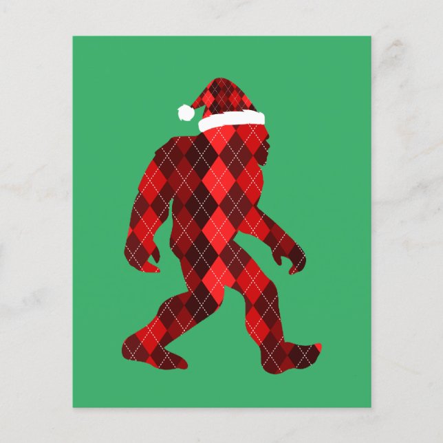 Bigfoot Christmas - Funny Christmas  Flyer (Front)