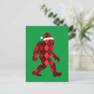 Bigfoot Christmas - Funny Christmas  Postcard
