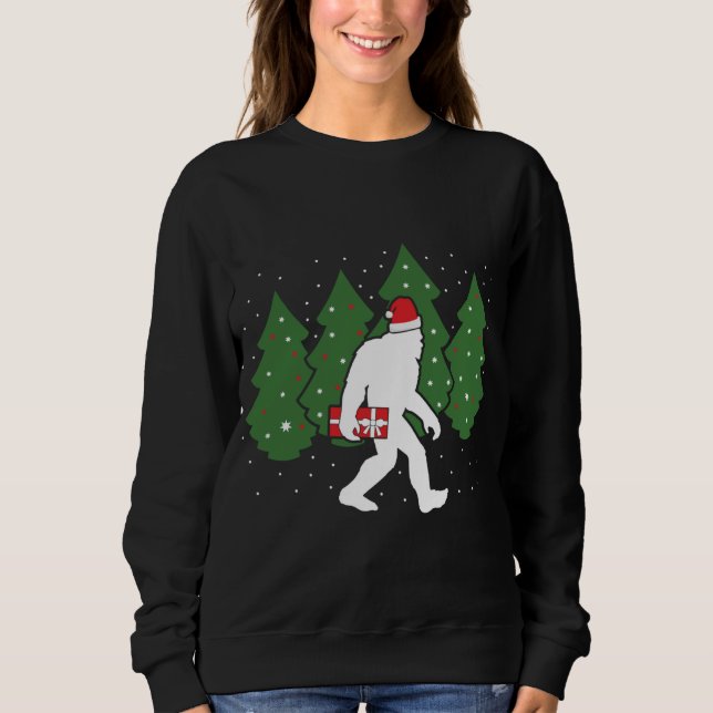 Bigfoot Christmas Funny Sasquatch Sweatshirt (Front)