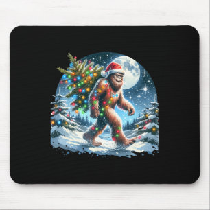 Bigfoot Christmas Holiday Sasquatch Xmas  Mouse Pad