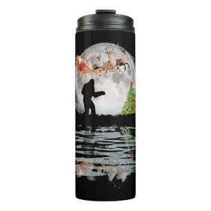 Bigfoot Christmas Santa Thermal Tumbler