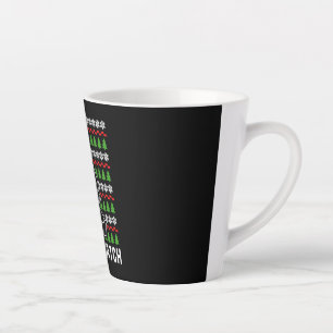 Bigfoot Christmas Shirt Latte Mug