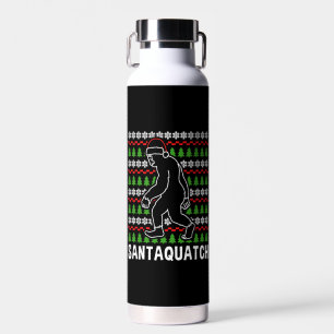 Bigfoot Christmas Shirt Water Bottle