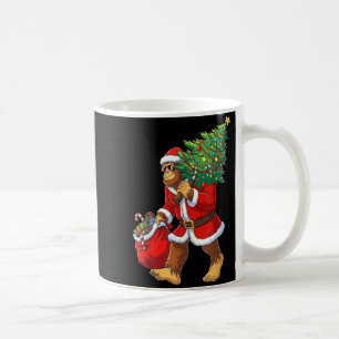 Bigfoot Christmas Tree Lights Boys Men Sasquatch L Coffee Mug