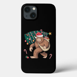 Bigfoot Christmas Tree Lights Xmas Sasquatch Lover iPhone 13 Case