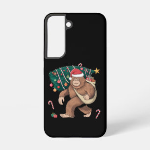 Bigfoot Christmas Tree Lights Xmas Sasquatch Lover Samsung Galaxy Case