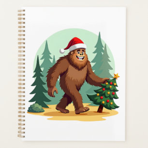 Bigfoot Christmas Tree Santa Hat (3) Planner