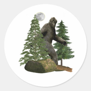 Bigfoot Classic Round Sticker