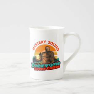 Bigfoot Coffee Mystery Solved Humour Bone China Mug