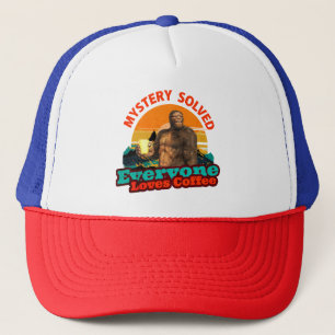Bigfoot Coffee Mystery Solved Humour Trucker Hat