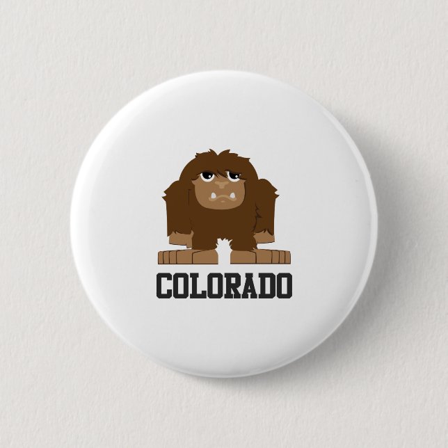 Bigfoot Colorado 6 Cm Round Badge (Front)