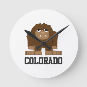 Bigfoot Colorado Round Clock