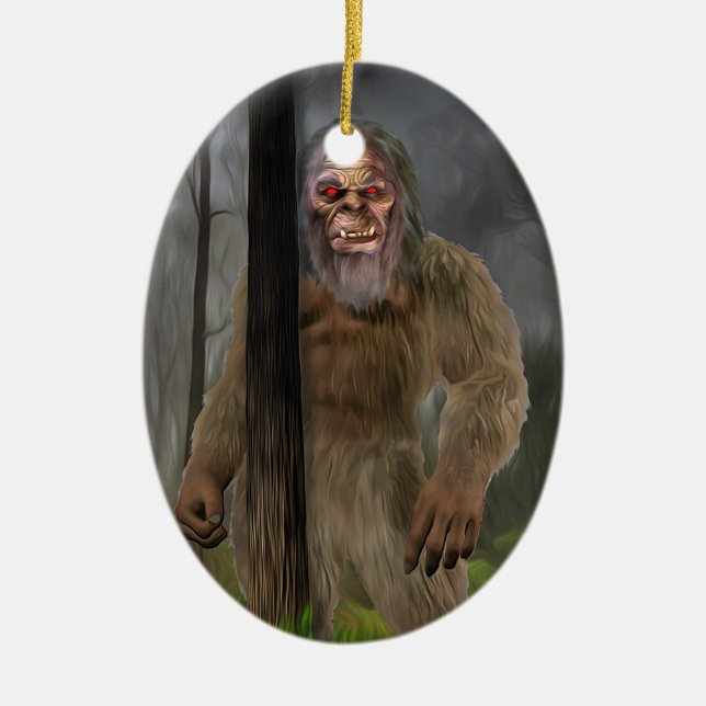 Bigfoot (Creeptid) Ceramic Ornament (Front)