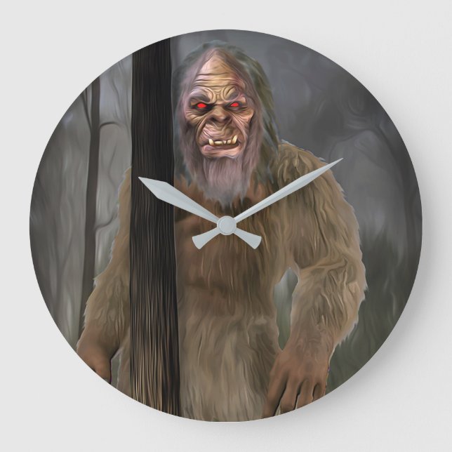 Bigfoot (Creeptid) Large Clock (Front)