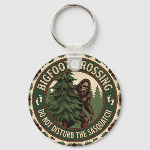 Bigfoot Crossing Key Ring
