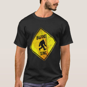 Bigfoot Crossing Sign T-Shirt