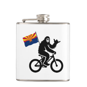 Bigfoot Cycling Arizona Flag Hip Flask