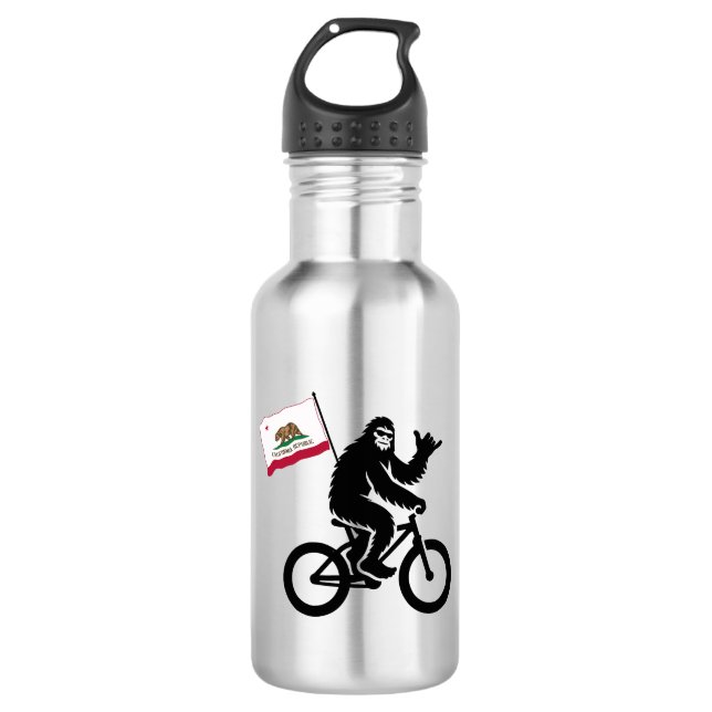 Bigfoot Cycling California Flag 532 Ml Water Bottle (Front)