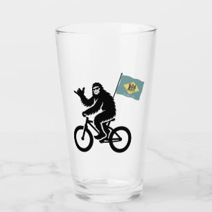 Bigfoot Cycling Delaware Flag Glass
