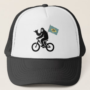Bigfoot Cycling Delaware Flag Trucker Hat