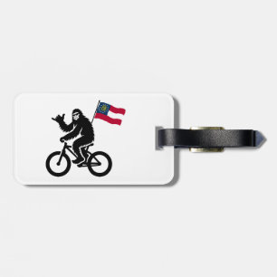 Bigfoot Cycling Georgia Flag Luggage Tag