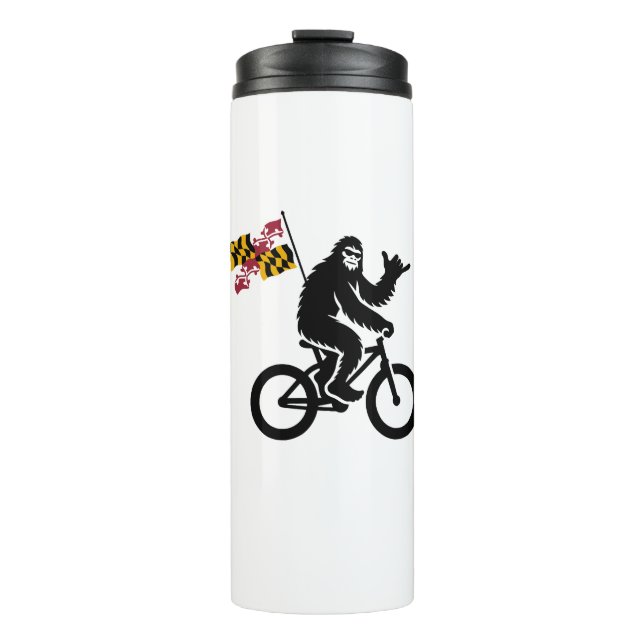 Bigfoot Cycling Maryland Flag Thermal Tumbler (Front)