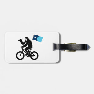 Bigfoot Cycling Minnesota Flag Luggage Tag