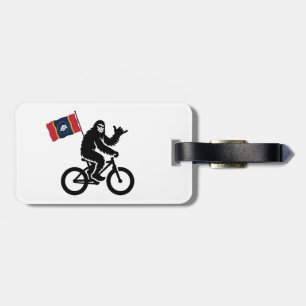 Bigfoot Cycling Mississippi Flag Luggage Tag