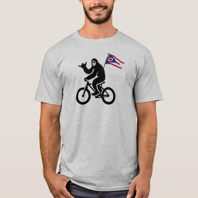 Bigfoot Cycling Ohio Flag T-Shirt (Front)