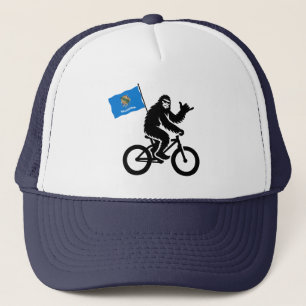 Bigfoot Cycling Oklahoma Flag Trucker Hat