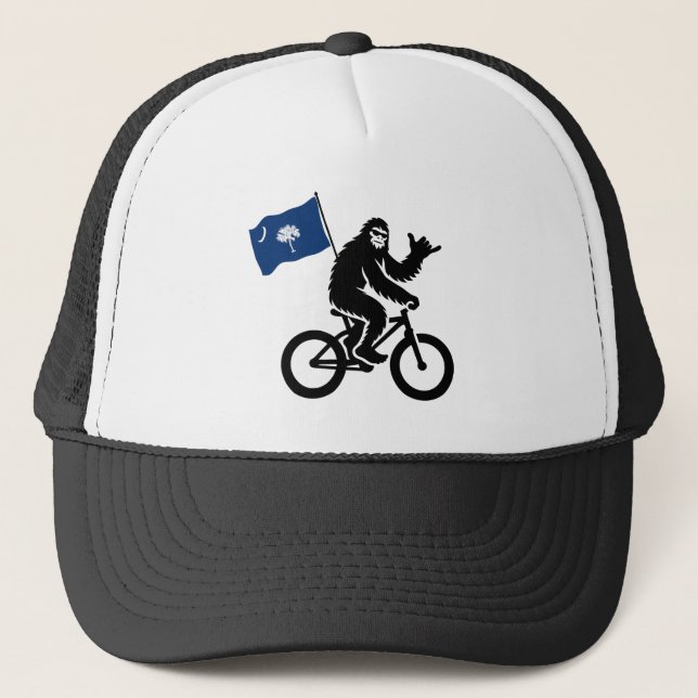 Bigfoot Cycling South Carolina Flag Trucker Hat (Front)