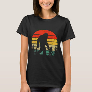Bigfoot dad & son matching family vintage T-Shirt