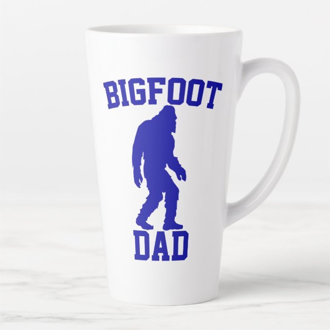 Bigfoot Dad - Funny Bigfoot Latte Mug (Right)