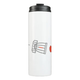 Bigfoot Disc Golf Cryptid Sasquatch Disc Golfer Thermal Tumbler